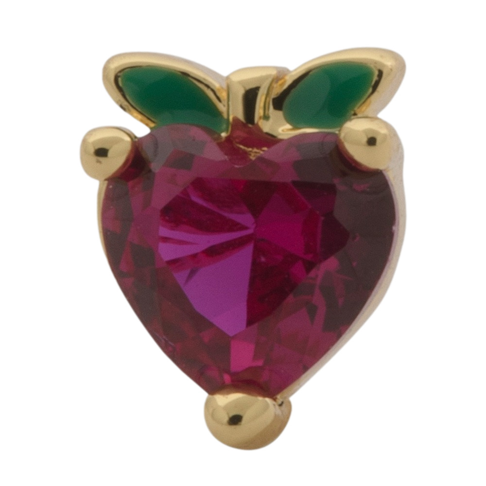Gorjana New 18k Gold Plated Brass Strawberry Fields Single Stud Earring